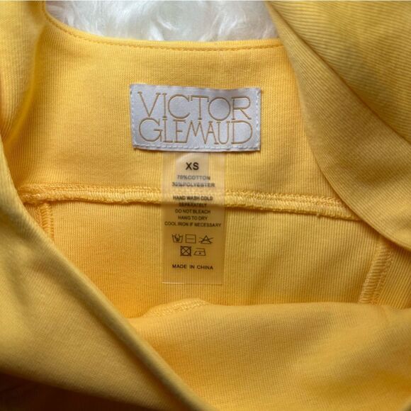 NWT Victor Glemaud Flared Cotton-Blend Mini Dress - Picture 3 of 4